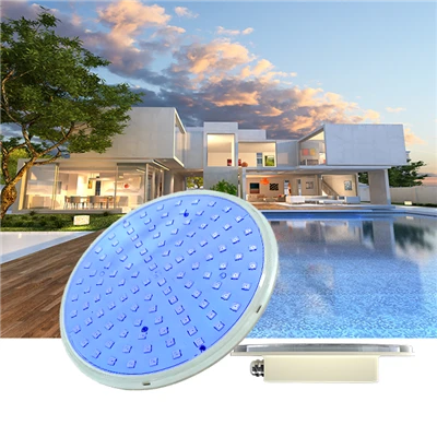 Luce di piscina interrata chì cambia u culore